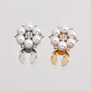 Pearl Button Cover for Shirt Decorative Button Cover Cufflinks Clip Button LSCB005