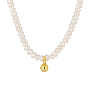 Pearl Drop Necklace for Women 925 Sterling Silver Fashion Chain Designer Custom Jewelry