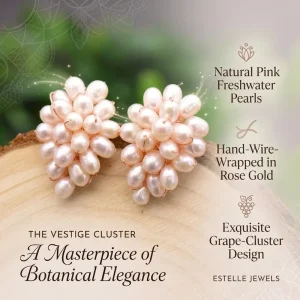 Pearl Earrings Trendy Circle Design Luxury Elegant Women Jewelry Lightweight Durable Daily Wear All Match Fashion Gift