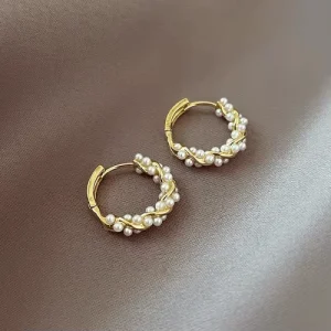 Pearl Fashion Dangle Earrings Elegant Fashionable Jewellery Versatile Design Women’s Jewelry for Women Girls Gift