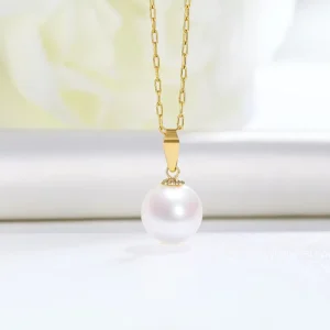 Pearl Jewelry 18k Real Gold Pearl Pendant