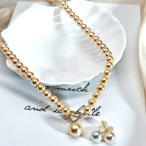 Pearl Jewelry Sterling Silver 925 Necklace Earrings Bracelet Pearl Sets for Women
