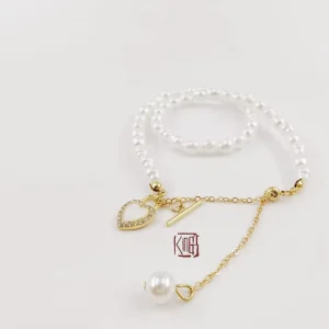 Pearl Necklace Fashion Accessories Titanium Steel Material