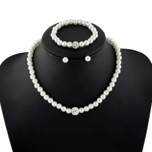 Pearl Necklace Matching Pearl Necklace Set for Women