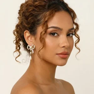 Pearl Pendant Earrings Gold Plated Women’s Fashion Jewelry