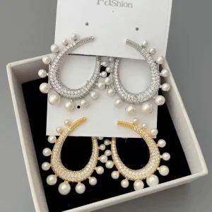 Pearl Stud Earrings for Woman Fashion Jewelry