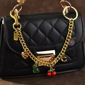 Pendant Cherry Keychain Link Handbag Charm Chain