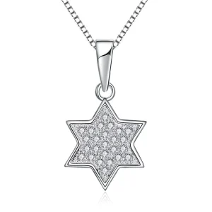 Pendant Necklace New 925 Sterling Silver Star of David Fashion Different Design Necklaces Necklace Jewelry Women Box Chain