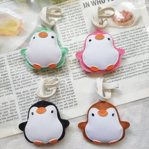 Penguin Leather Pendant Cute Keychain Multi-color Bag Decoration Accessories Waterproof Bag Charm
