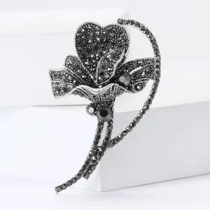 Personality Charming Lady Diamond Brooches Delicate Elegant Light Luxury Tulip Flower Brooch New Trendy Fashion Accessories