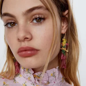 Personality Exaggerated Alloy Parrot Lady Stud Earrings Retro Elegant Simple Animal Earrings Fashion Jewelry