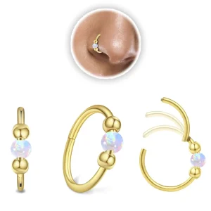 Personality Nose Cuff Jewelry Piercing Nose Ring on Surgical Steel Faux Nose Piercing for Women Body Jewelry