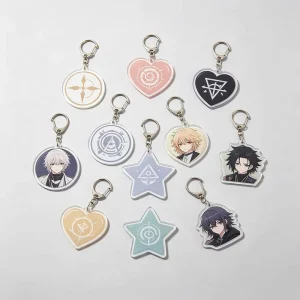 Personalized Anime Digital Photo Cute Design Mini Acrylic Keychain Factory Made Custom Waterproof & Fashionable