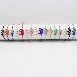 Personalized Bracelet Ethnic Style Handmade Woven Bead Adjustable DIY Bracelet Fashion Woven Bracelet