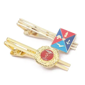 Personalized Cufflink Stainless Steel Engraved Tie Clip Men Custom 3D Gold Silver Metal Skinny Blank Tie Clip with Own Logo