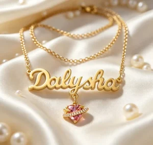 Personalized Custom Name Letter Zircon Necklace Stainless Steel Gold Plated Fashion Jewelry Custom Name Zircon Pendant Necklaces