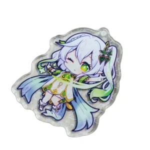 Personalized Custom Printed Acrylic Charms Resin Epoxy Glitter Acrylic Anime Figure Keychain