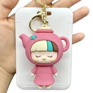 Personalized Custom Silicone Rubber Keyring Cartoon 3D Soft PVC Keychain for Promotion NFC Keychain