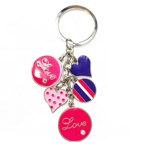 Personalized Customization Fashion Vintage Cartoon Zinc Alloy Promotional Gifts Pendent Holder Keyring Back bag Charm Keychains