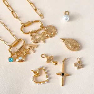 Personalized DIY Accessory Connector Charm Necklace Stainless Steel Chain Connector Charm Enhancer for Necklace Jewelry Making