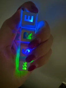 Personalized Glow Keycap Stress Relief With Light Mechanical Keyboard Click Fidget Keychain Multiple Toy Stress Relief