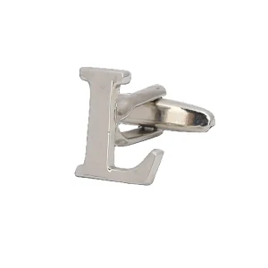 Personalized Jewelry Cufflinks Men Silver Name Alphabet Stainless Steel Custom Cufflinks
