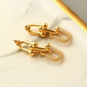 Personalized Jewelry Latest Designer Big Beautiful Drop Earrings for Young Girls Fancy Drop Earrings