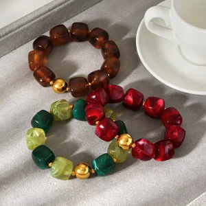 Personalized Maillard Beaded Bracelet Hand Chain Luxurious Small Scale Unusual Retro Versatile High End Beaded Hand Chain