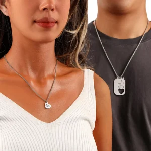 Personalized Stainless Steel Men’s Women’s Hip Hop Necklace Fashion Pendant Accessories Necklace