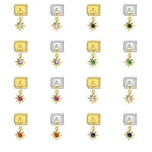 Personalized Trendy Charms Vintage Handmade starburst Pendant Bracelet Creative Niche Accessories Modular Pendant Components