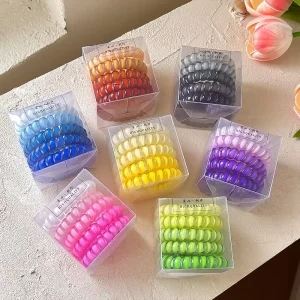 Phone Line Hairband Ring Hair Rope Wire Ring Head Rope Immortal Fashion Rubber Band