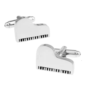 Piano Shape Musical Instrument Novelty Cufflinks Custom Men Suit Shirt Fashion Accessory Wedding Tuxedo Trendy Jewelry