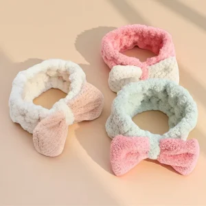Pineapple Grid Hair Band Simple Bowknot Headband Face Washing Mask Yoga Headwear Wedding Sweet Cute Style Hair Accessories