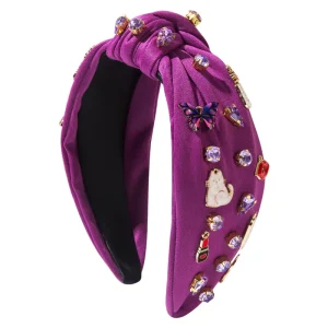 Popular Design Music Festival Headband Luxury Rhinestone Sparkly Custom Top Knotted Headband Cute Headband for Women Hair Band
