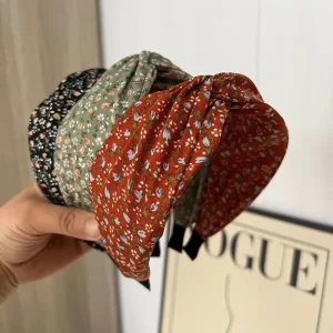 Popular French Wide Edge Headband Pressure Hair Women Cross Elastic Headband Accessory Fashion French Wide Edge Headband