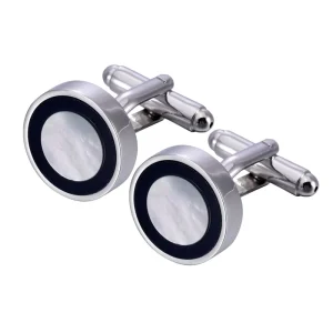 Premium Mother Pearl Shell Cufflinks Custom Mens Suit Shirt Fashion Accessory Trendy Wedding Tuxedo Jewelry Tie Clip