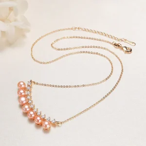 Premium Women’s Natural Freshwater Pearl Necklace Multi Purpose Fashion Jewelry with Premium Pendant Necklace