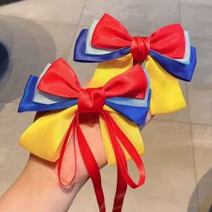 Princess Bowknot Ribbon Hair Clips Baby Girls Fashion Spring Hair Clip Duck Clip