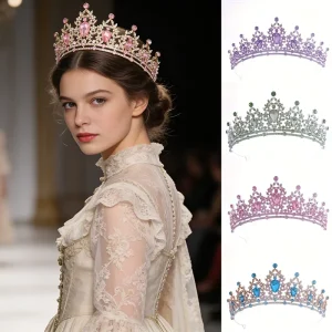 Princess Tiara Crown for Girls Headband for Kids Birthday Party Graduation Photography & Pageant Costume Hair Accessories