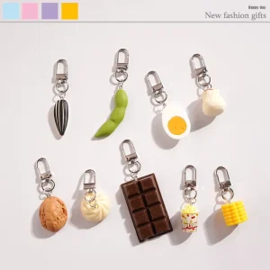 Promotion 3D Resin Waterproof Fashion Keychain for Women