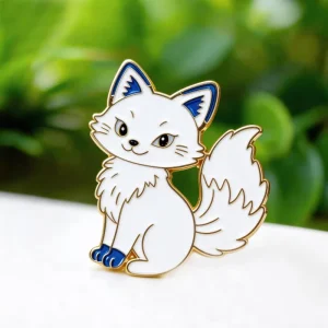 Promotion Custom Fox Cat Dog Enamel Pin Cute Animal Lapel Metal Badge Gold Plated Hard Soft Glitter for Hat Bag