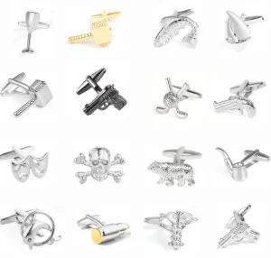 Promotional Low MOQ Copper Novelty Style Cuff Links for Men