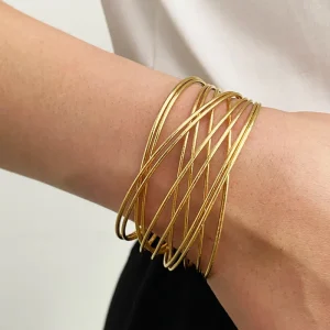 Punk Women Style Fashion Gold Plated Fashion Bracelet