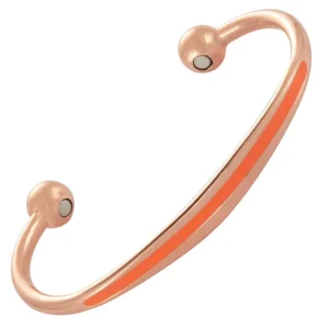 Pure Copper Magnetic Therapy Bio Bracelets for Couples Six Magnetic Elements Fashionable Cuff Bangles Jewelry