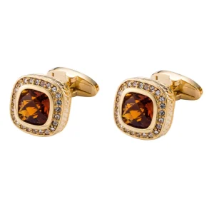 Quality Wrist Chain Cufflinks for Men Shirt Custom Crystal Cuff Links Diamond Gold Cufflinks