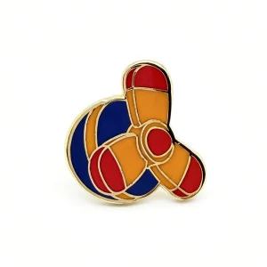 Queen Irregular Shape Personalized Brooch Polished Rainbow Plating Custom Metal Badges Fashion Hard Soft Enamel For