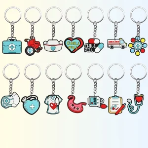 Quick Delivery Durable Keychain Custom Llavero Exquisite Novelty Cute Fashionable PVC Soft Rubber Non-toxic Creative Keychain
