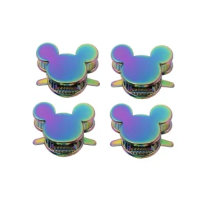 Rainbow Mouse Shape Turn Closure Locks Clasp Metal Twist Lock for Purse Handbag