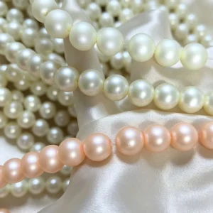 Ready to Ship 10mm Matte Glass Pearls Beads 3 Colors Frosted Finish Round Beads for Budget DIY Jewelry Making Bulk