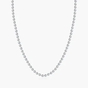 Real 925 Sterling Silver Trendy Exquisite Gold Color Beaded Choker Necklace for Women Girls Fine Jewelry Accessories
